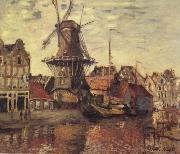 Claude Monet THe Windmill on the Onbekende Gracht Sweden oil painting artist